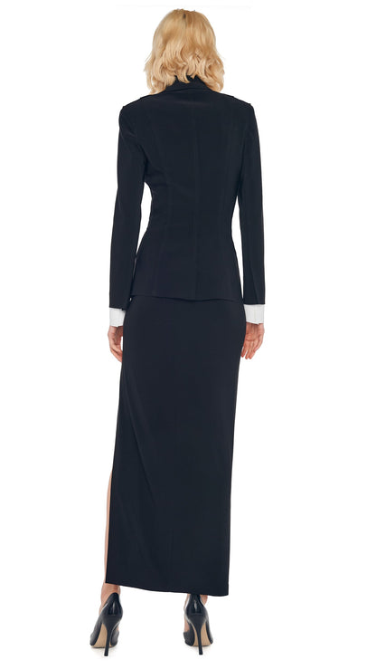 SINGLE BREASTED BOY FIT JACKET Black | Norma Kamali Women