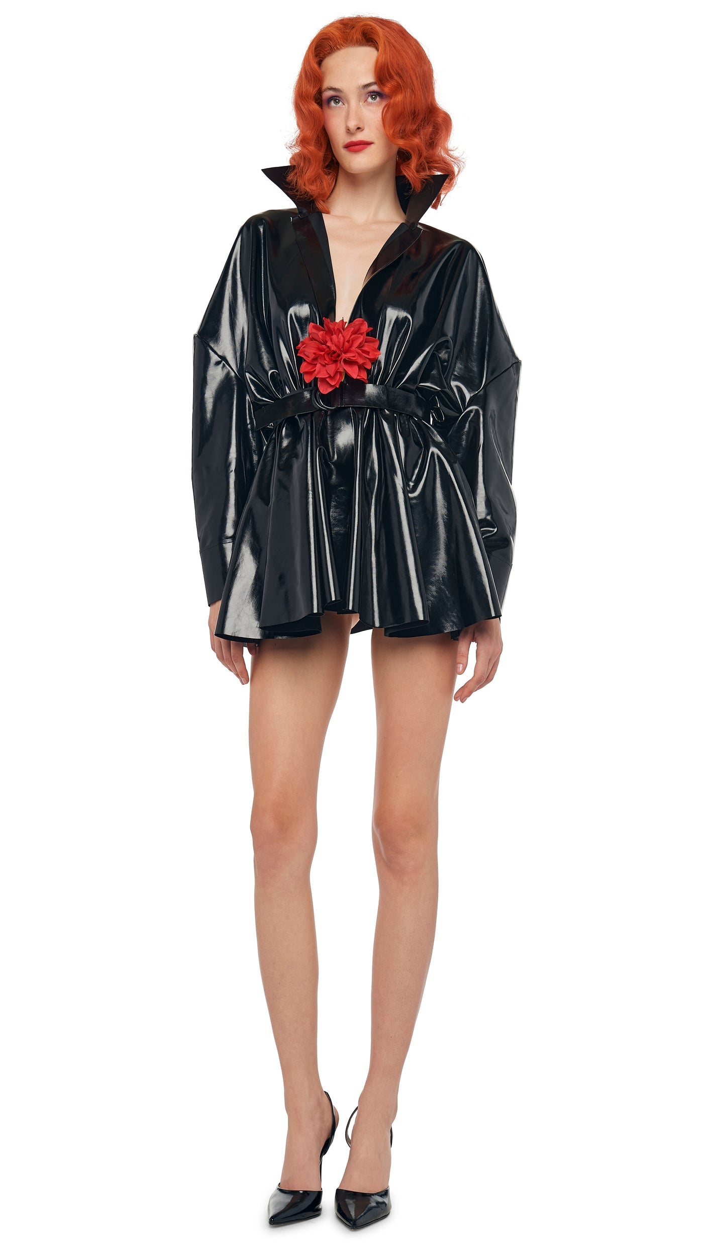 SUPER OS BF NK SHIRT MINI DRESS Black | Norma Kamali Women