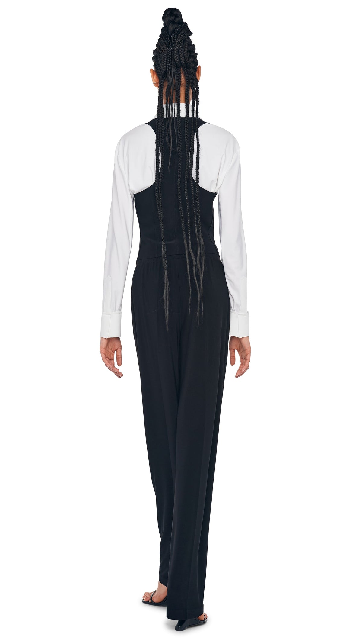 SIMPLE VEST Black | Norma Kamali Women