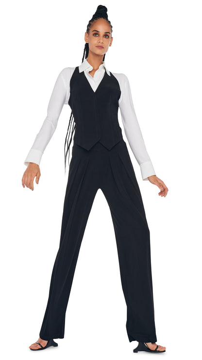 SIMPLE VEST Black | Norma Kamali Women