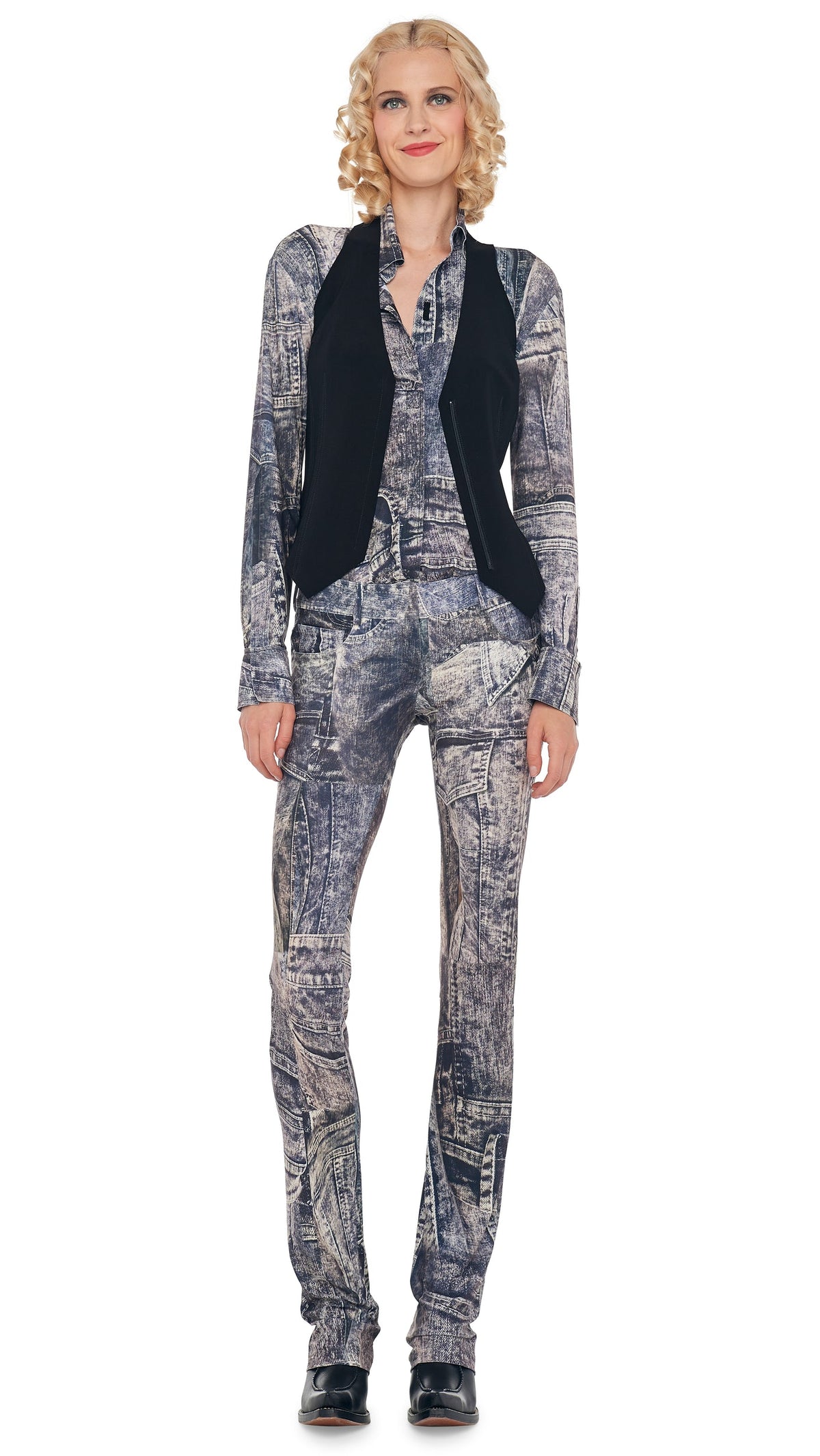 SIMPLE VEST Black | Norma Kamali Women