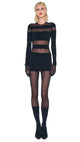 Black/Black Mesh