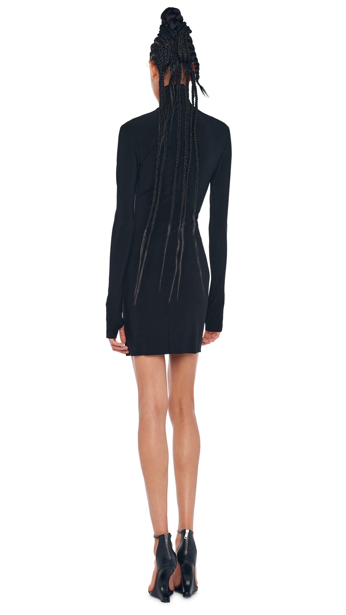 TURTLENECK PICKLEBALL DRESS Black | Norma Kamali Women