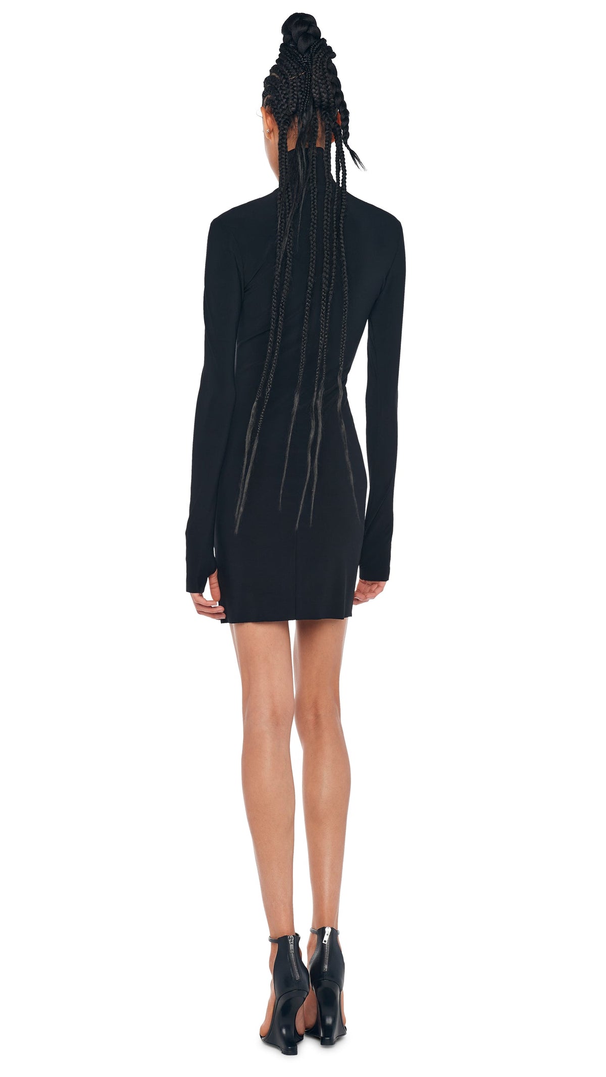TURTLENECK PICKLEBALL DRESS Black | Norma Kamali Women