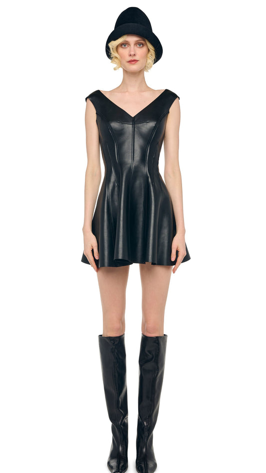 GRACE MINI DRESS Black | Norma Kamali Women