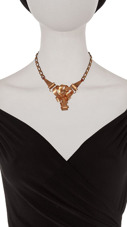 BRASS PENDANT NECKLACE Brass | Norma Kamali Women