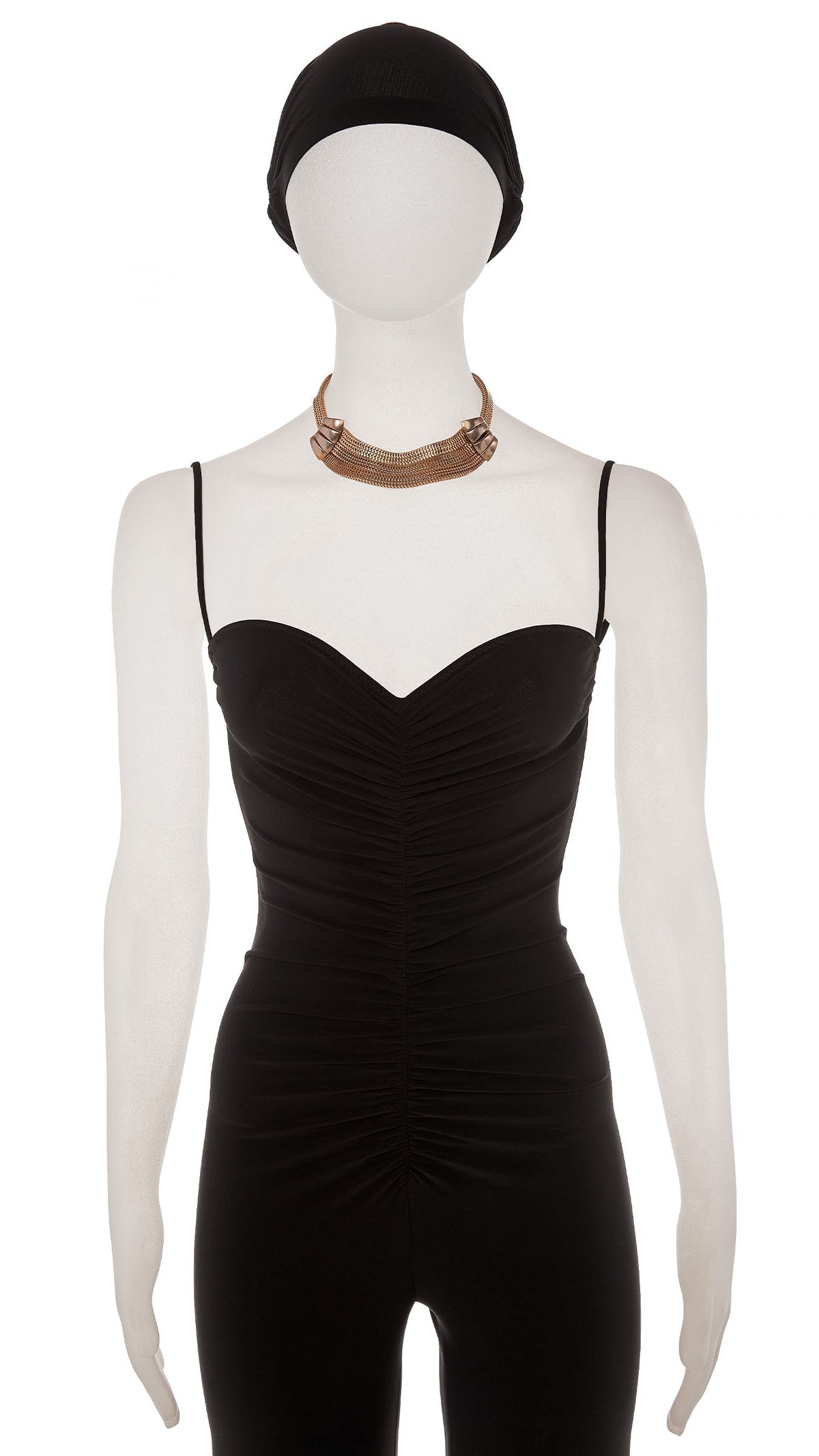 BRASS TIERED CHOKER WITH DETAIL Brass | Norma Kamali Women