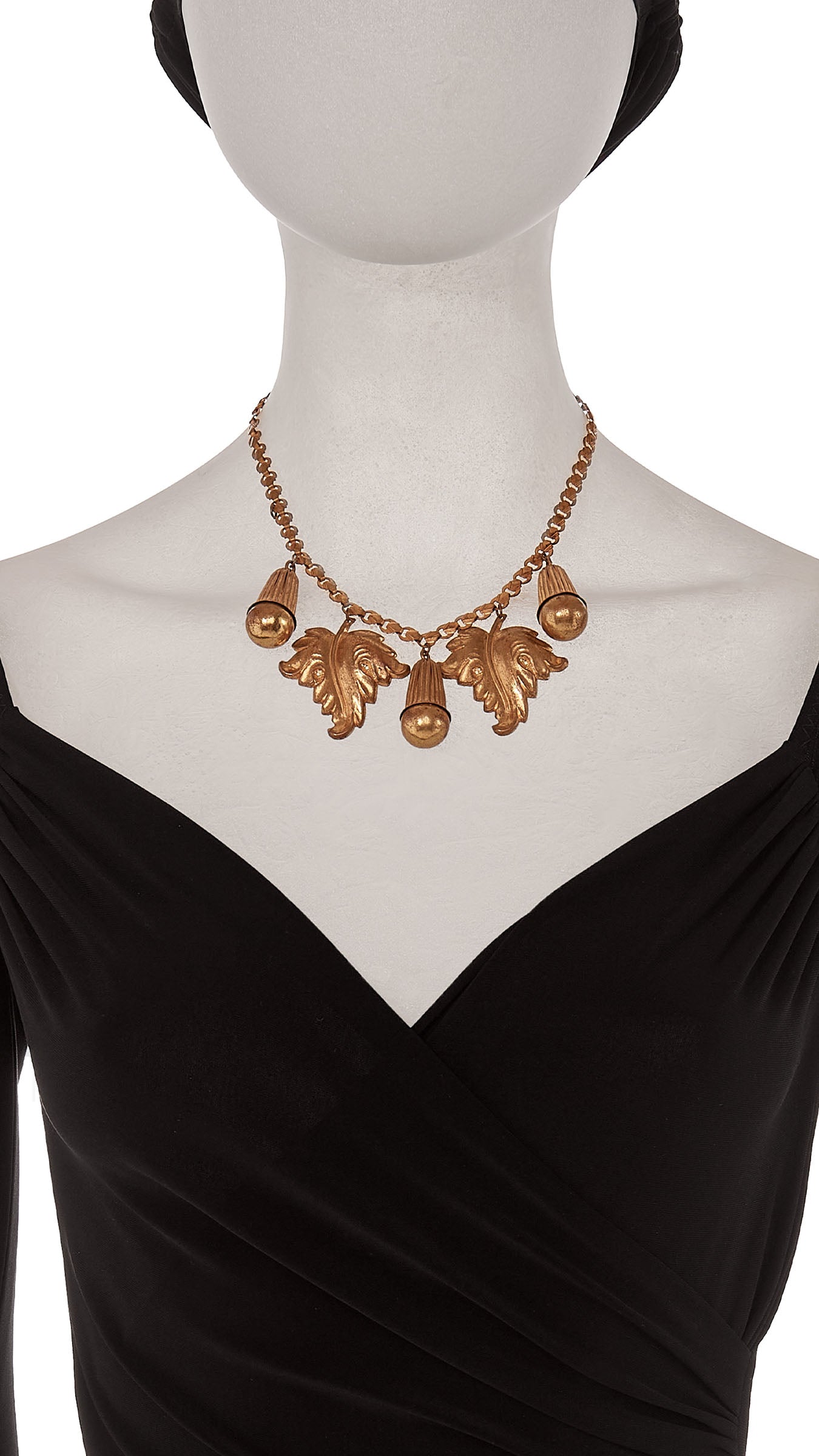 CHARM NECKLACE Brass | Norma Kamali Women