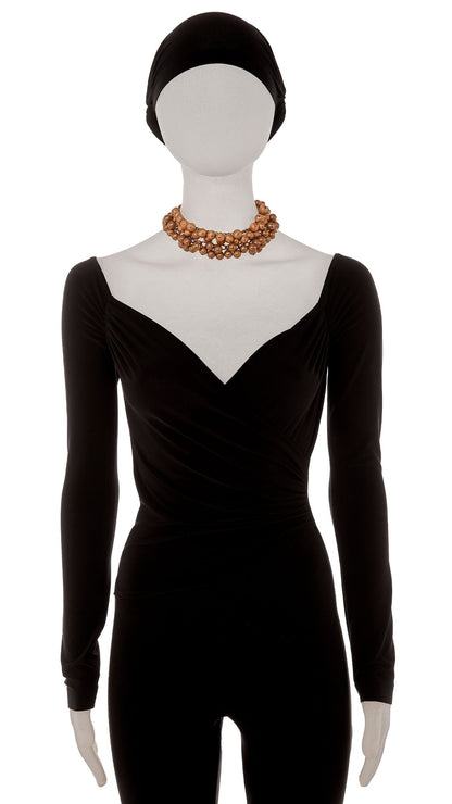 2-LAYERED BALL NECKLACES Brass | Norma Kamali Women