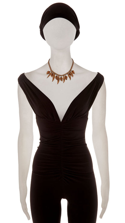 LEAF NECKLACE Brass | Norma Kamali Women