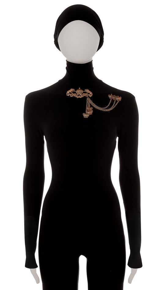 REGAL BROOCH Brass | Norma Kamali Women