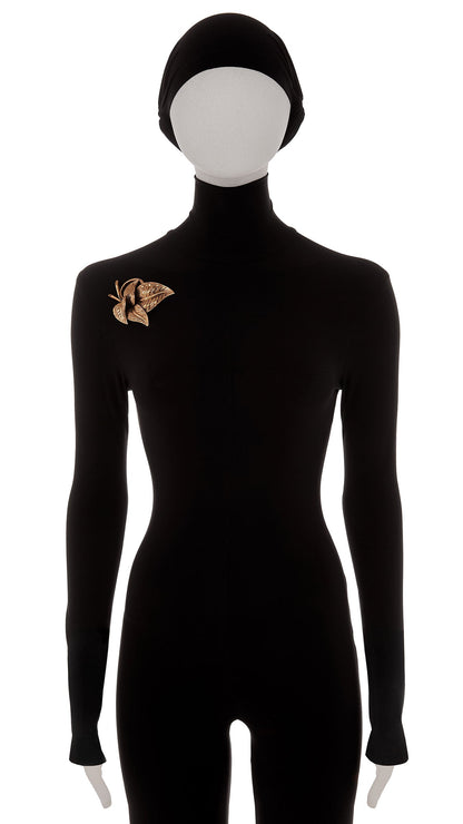 LEAF BROOCH Brass | Norma Kamali Women