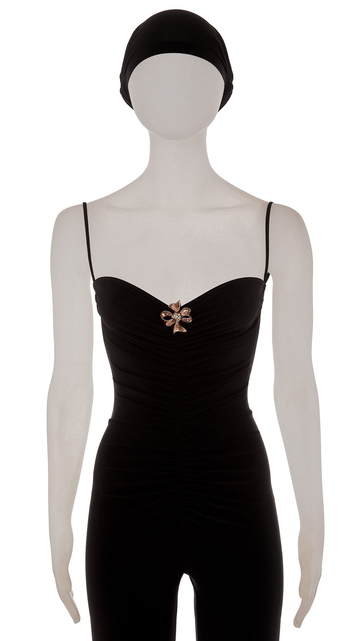 BRASS BOW WITH STONES Brass | Norma Kamali Women