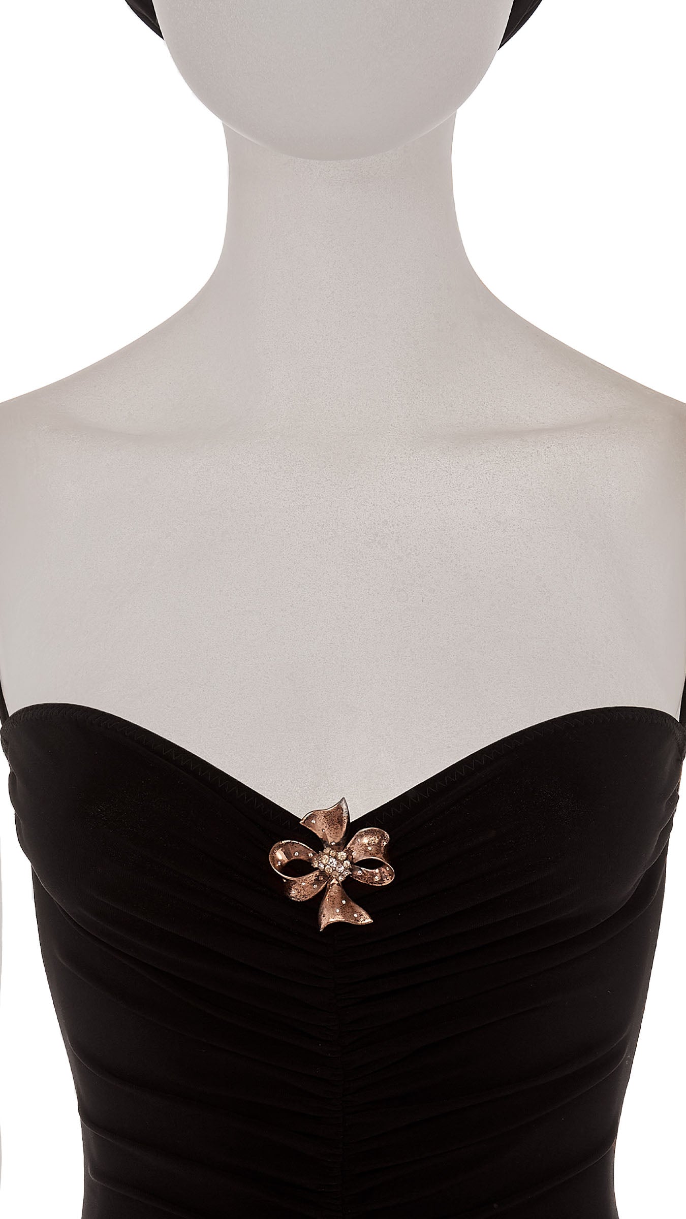 BRASS BOW WITH STONES Brass | Norma Kamali Women