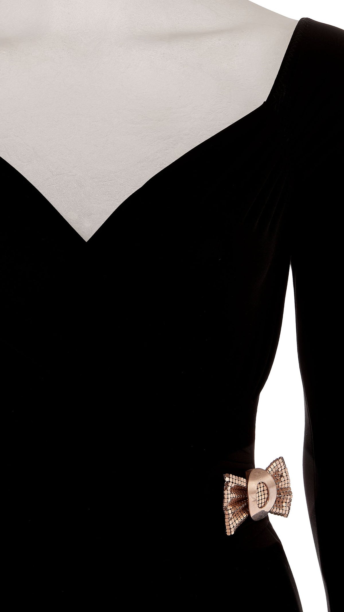 MESH BRASS BOW BROOCH Brass | Norma Kamali Women