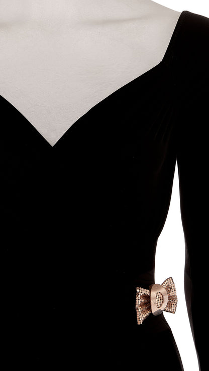 MESH BRASS BOW BROOCH Brass | Norma Kamali Women