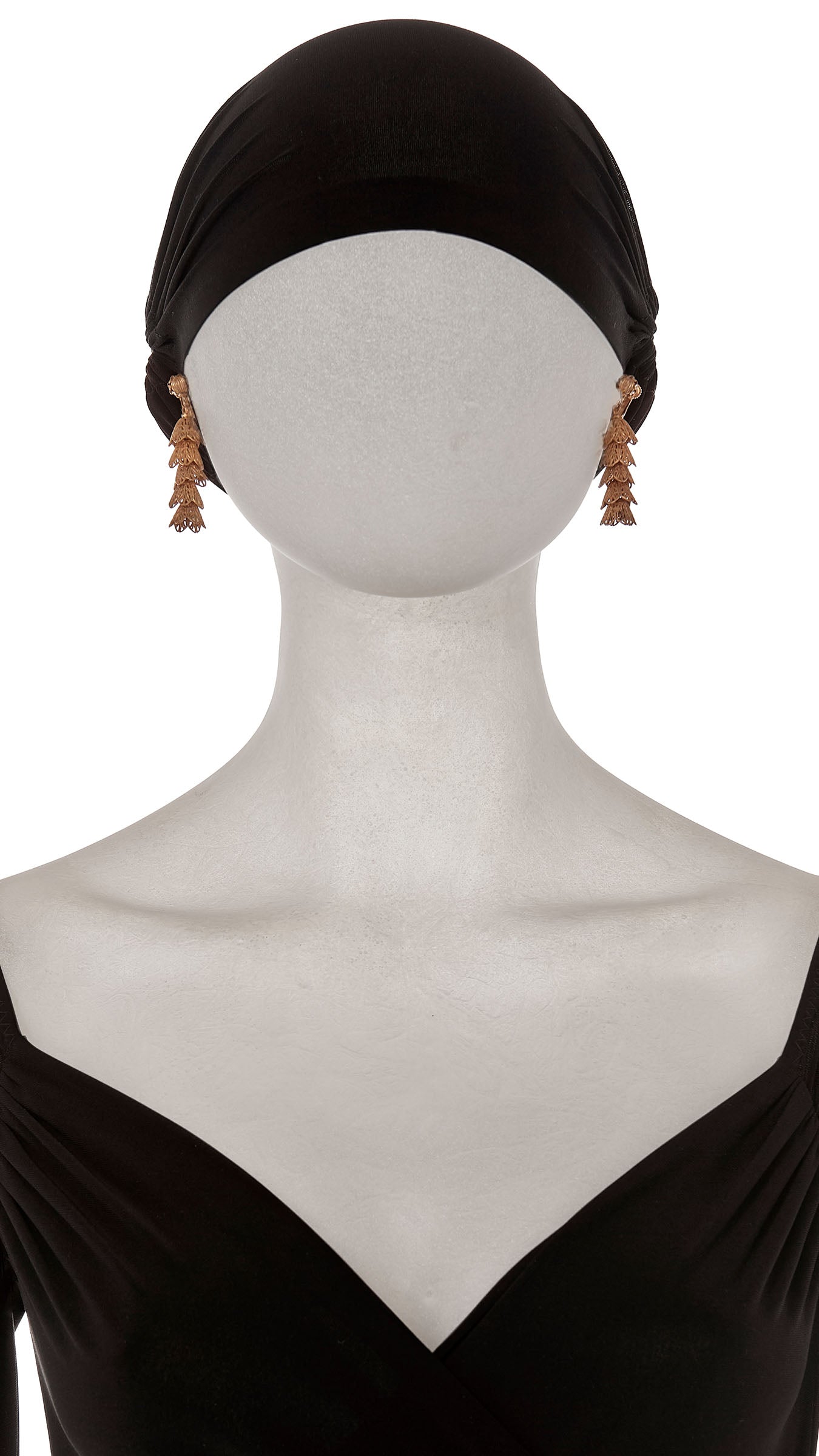 BRASS TIERED DROP FILIGREE EARRINGS Brass | Norma Kamali Women