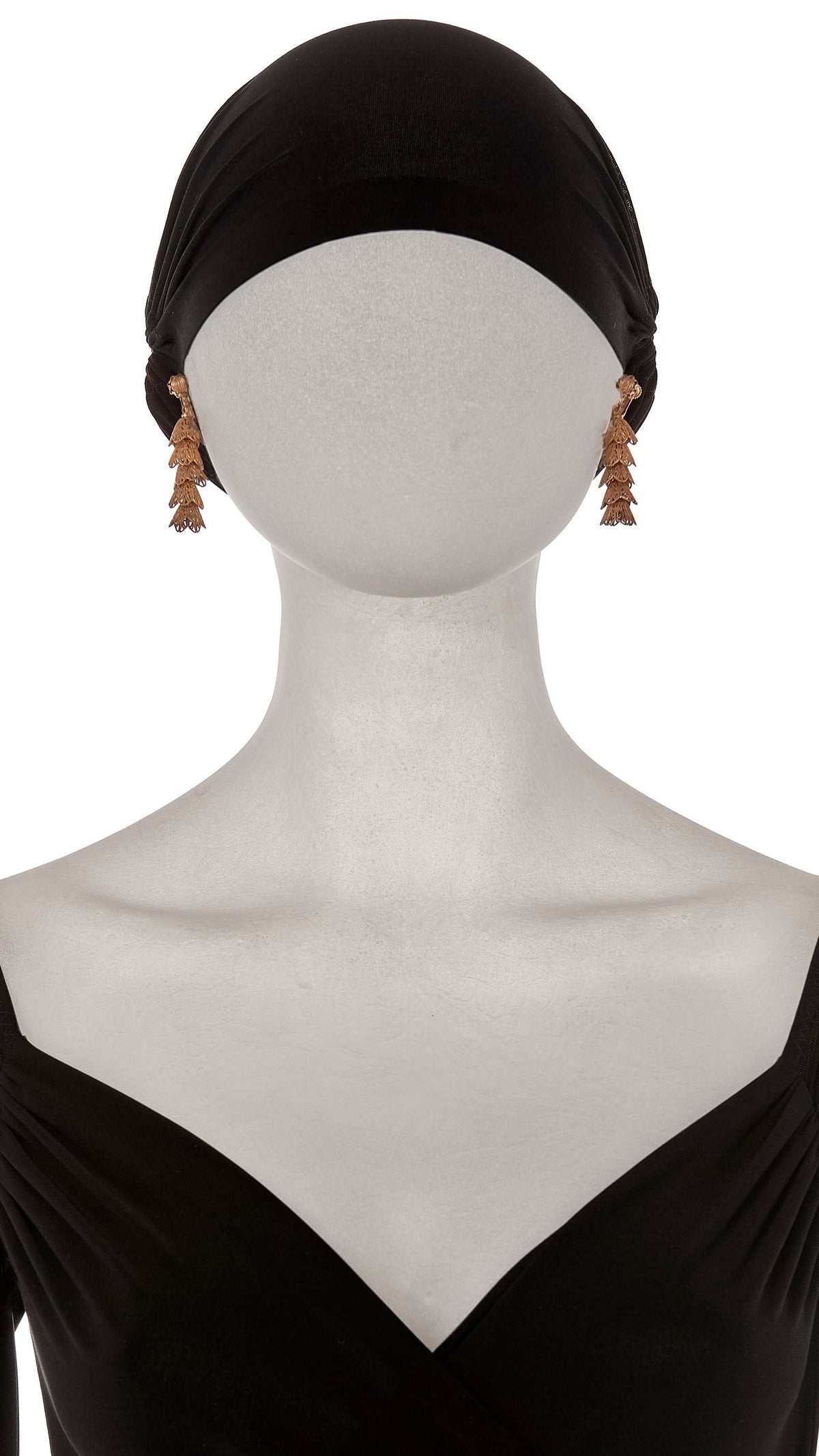 BRASS TIERED DROP FILIGREE EARRINGS Brass | Norma Kamali Women