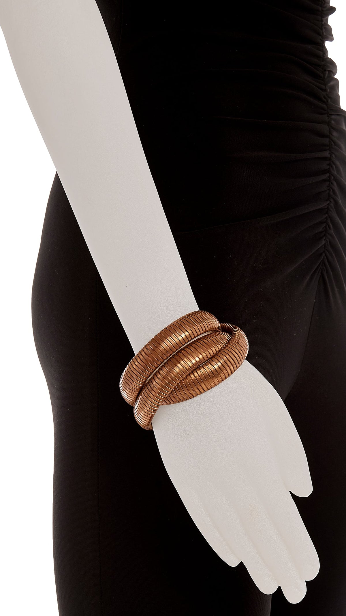 STRETCH BRACELET SET OF 2 Brass | Norma Kamali Women