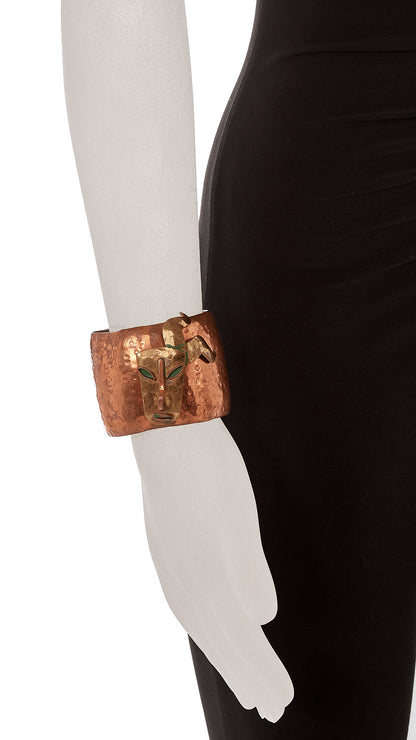 FACE DETAIL BRASS CUFFS Brass | Norma Kamali Women