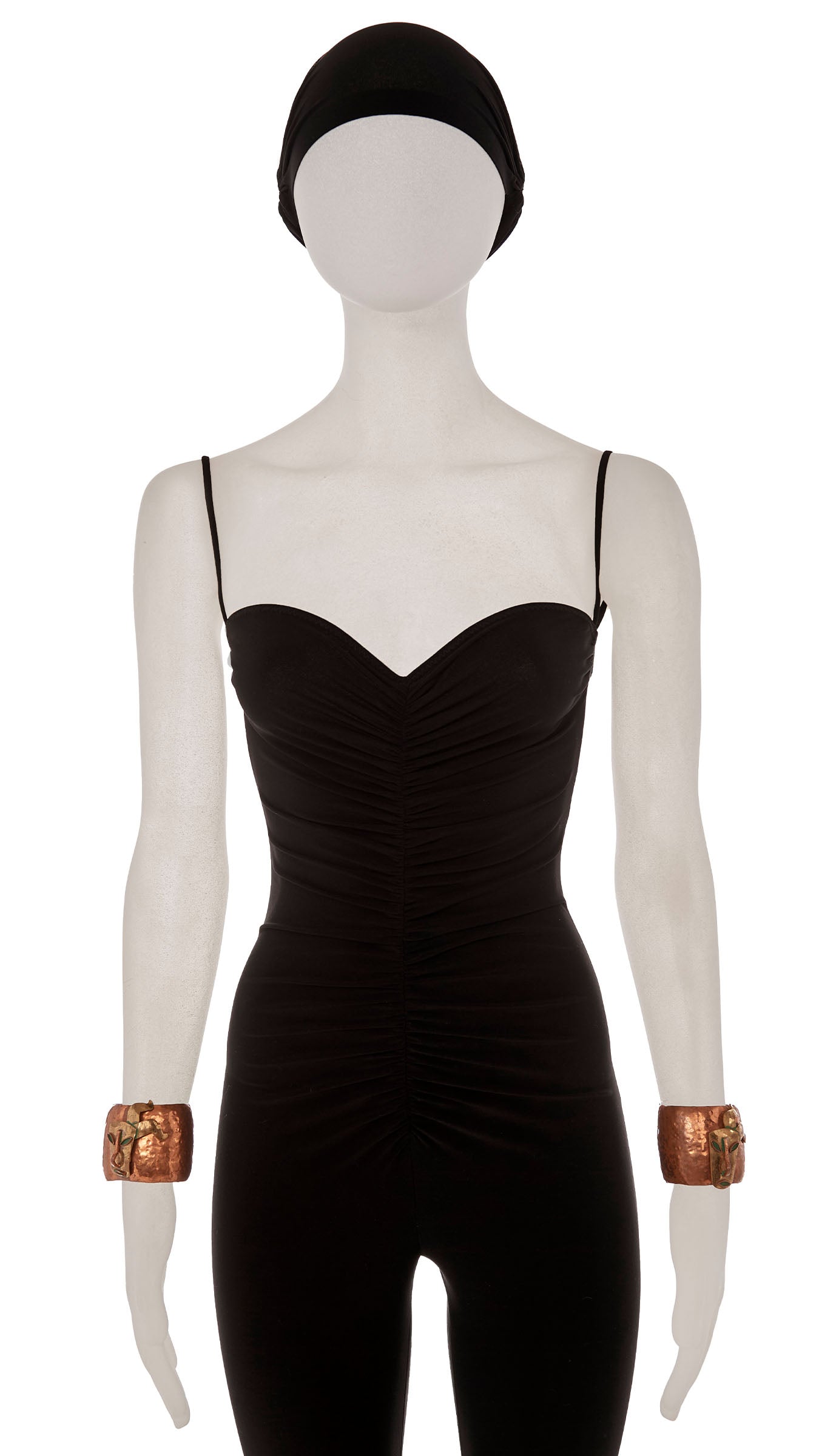 FACE DETAIL BRASS CUFFS Brass | Norma Kamali Women