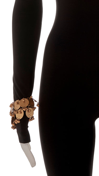 COIN NECKLACES, BRACELET AND EARRING SET Brass | Norma Kamali Women