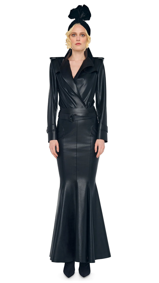 LONG FISHTAIL SKIRT Black | Norma Kamali Women