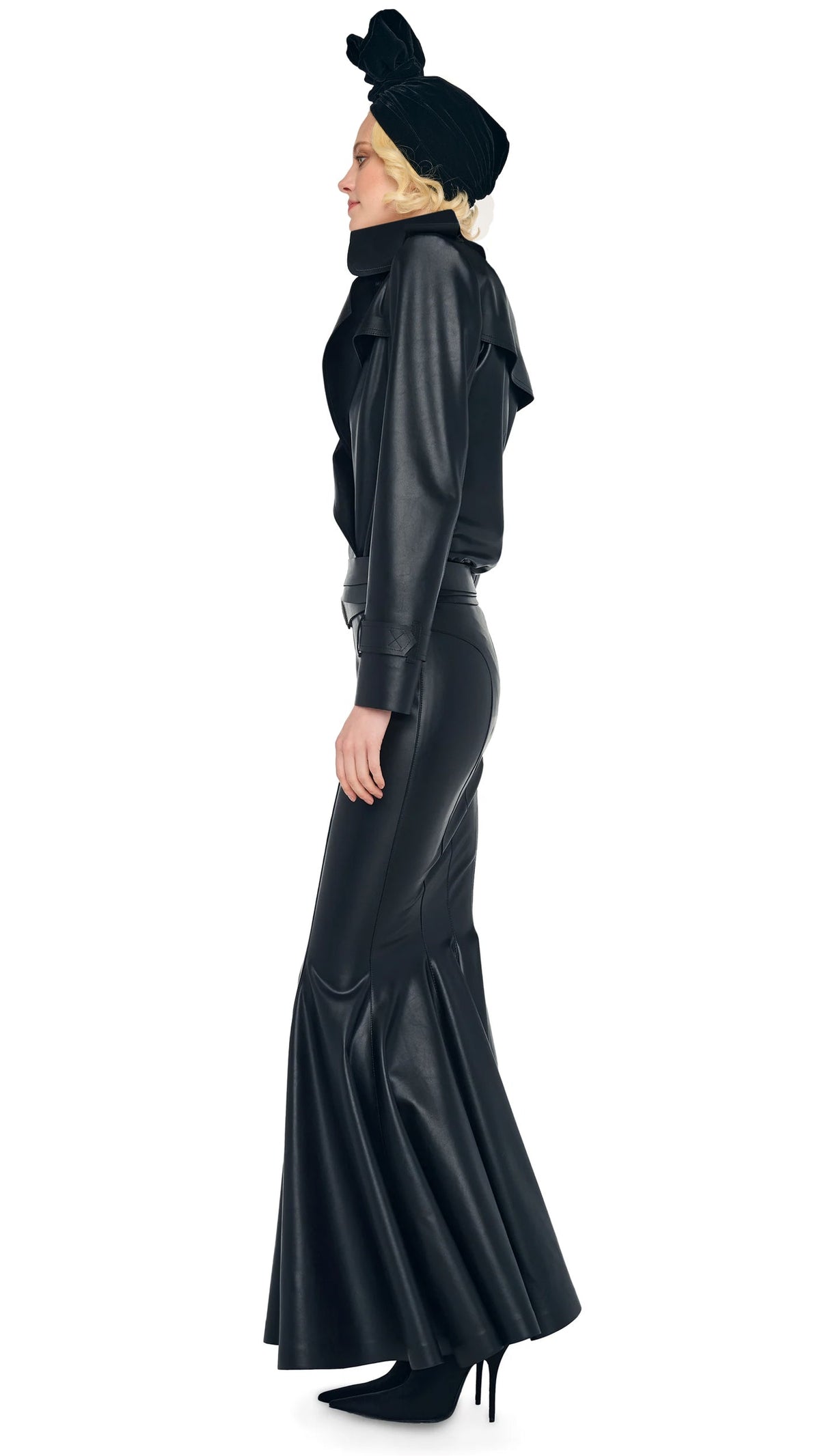 LONG FISHTAIL SKIRT Black | Norma Kamali Women