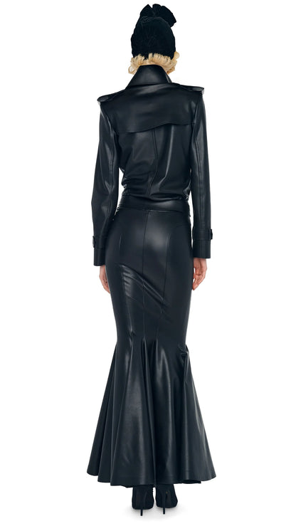 LONG FISHTAIL SKIRT Black | Norma Kamali Women