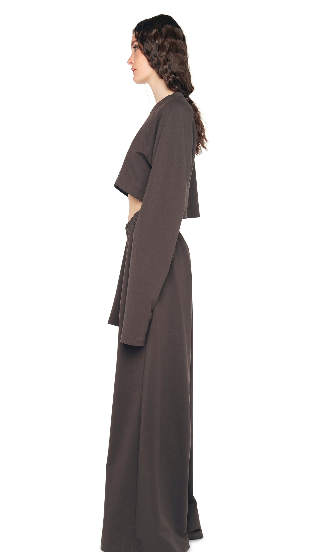 BOYFRIEND ELEPHANT SWEATPANT Espresso | Norma Kamali Women