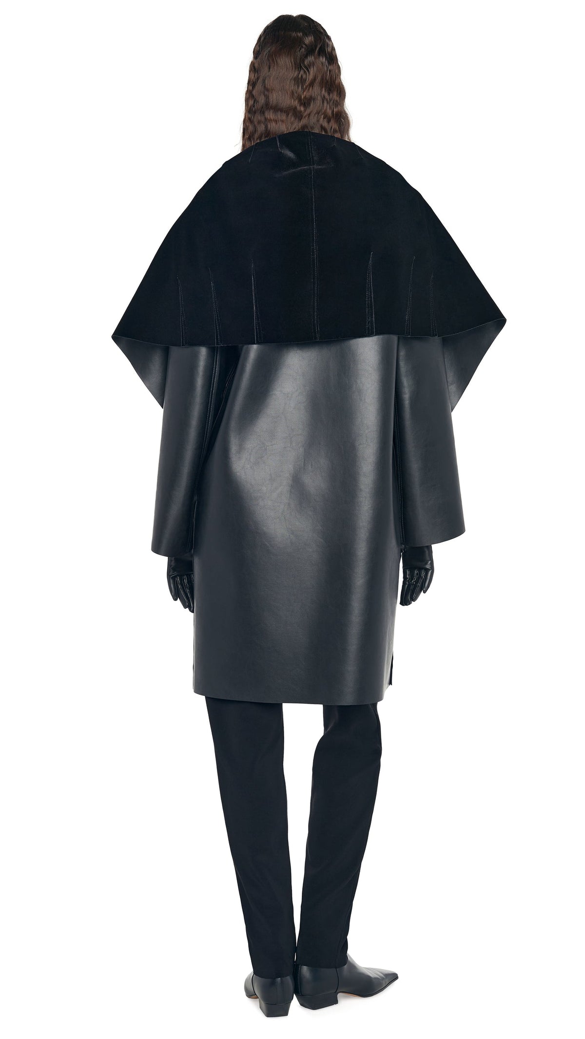 SHAWL COLLAR COAT REVERSIBLE Black | Norma Kamali Women