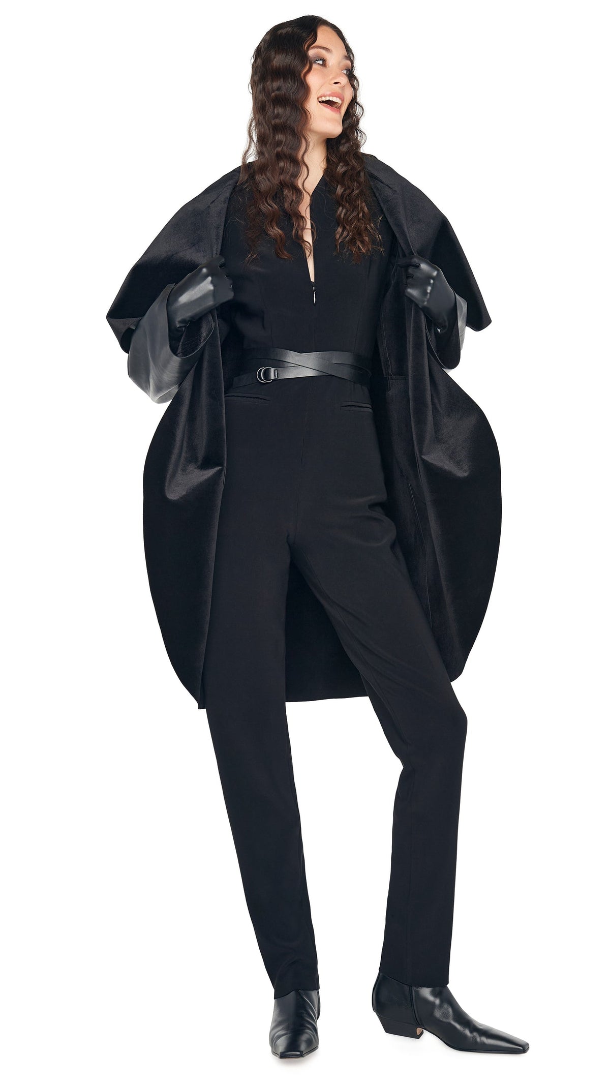 SHAWL COLLAR COAT REVERSIBLE Black | Norma Kamali Women
