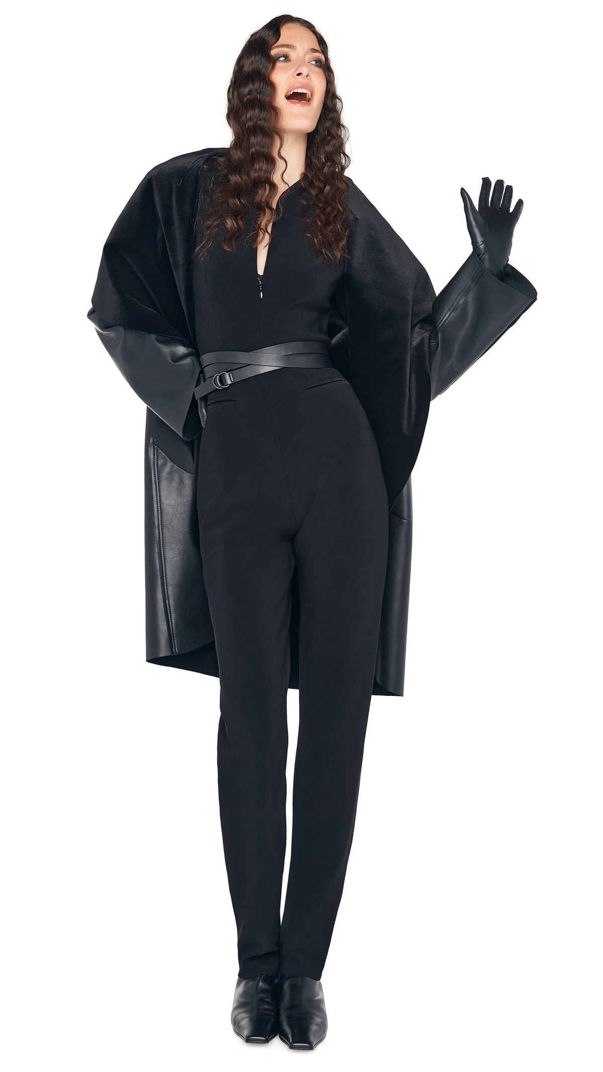 SHAWL COLLAR COAT REVERSIBLE Black | Norma Kamali Women