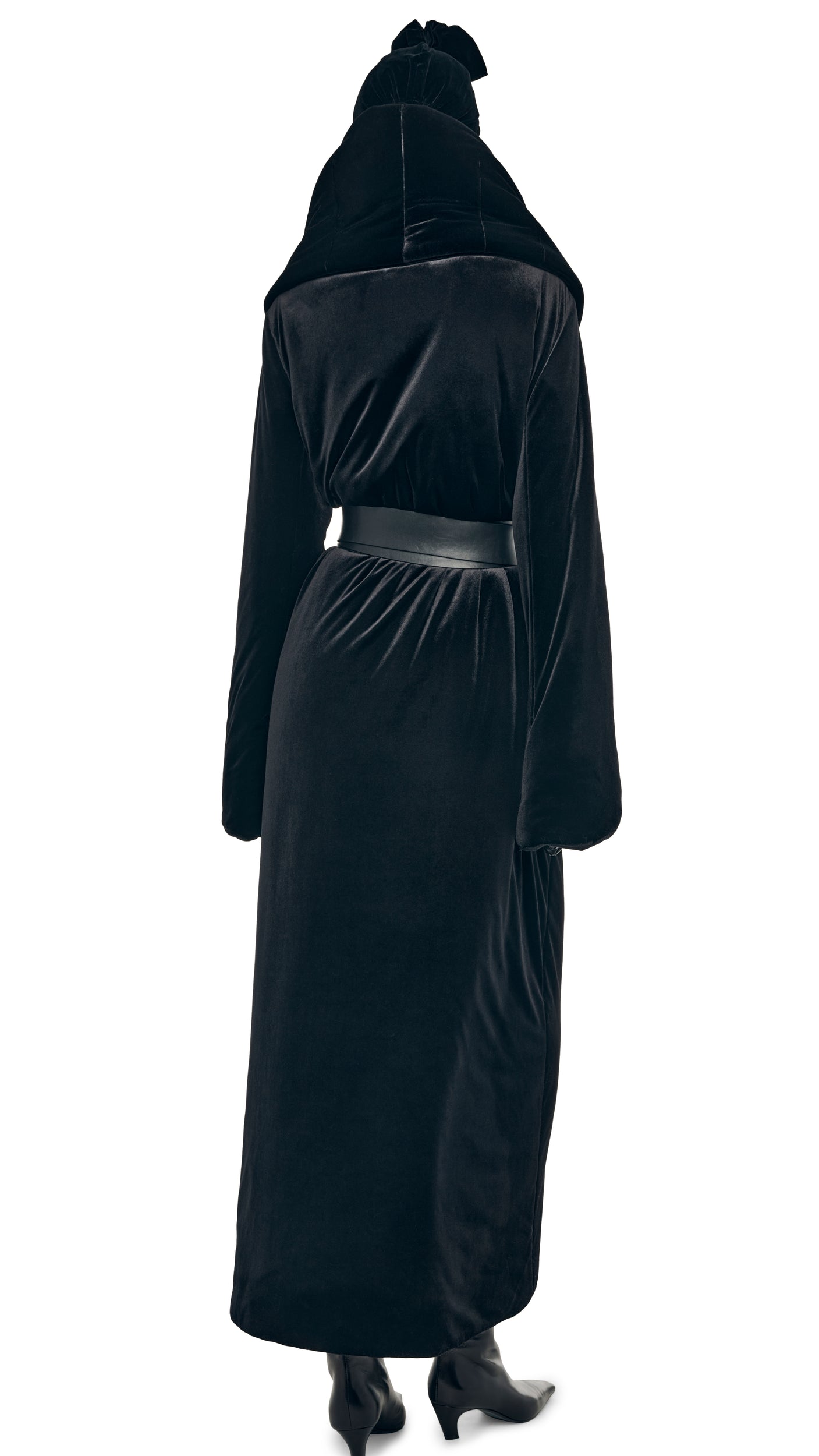 OS SHAWL COLLAR MAXI COAT Black | Norma Kamali Women