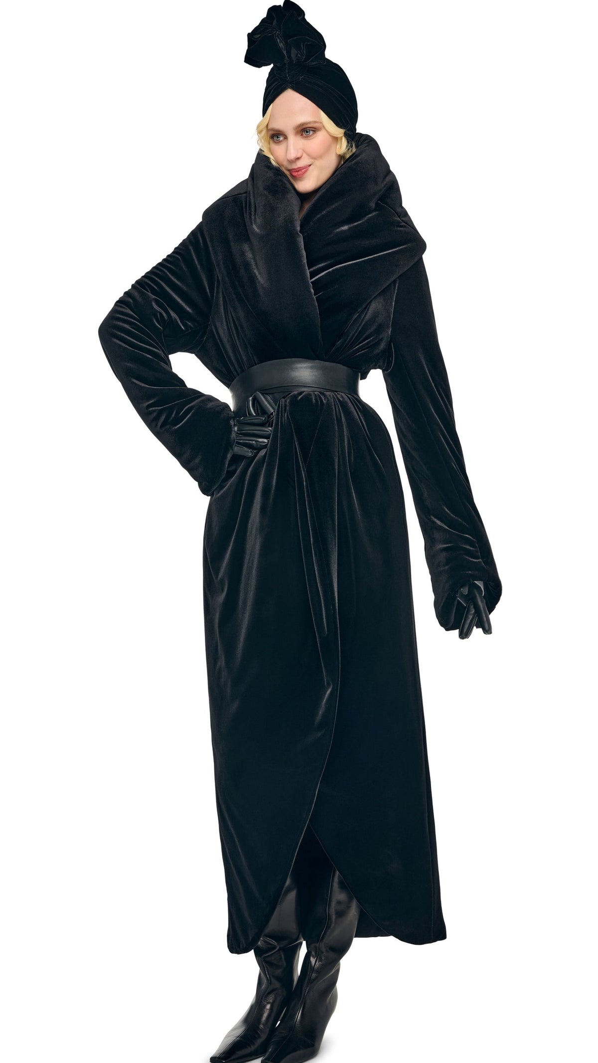 OS SHAWL COLLAR MAXI COAT Black | Norma Kamali Women