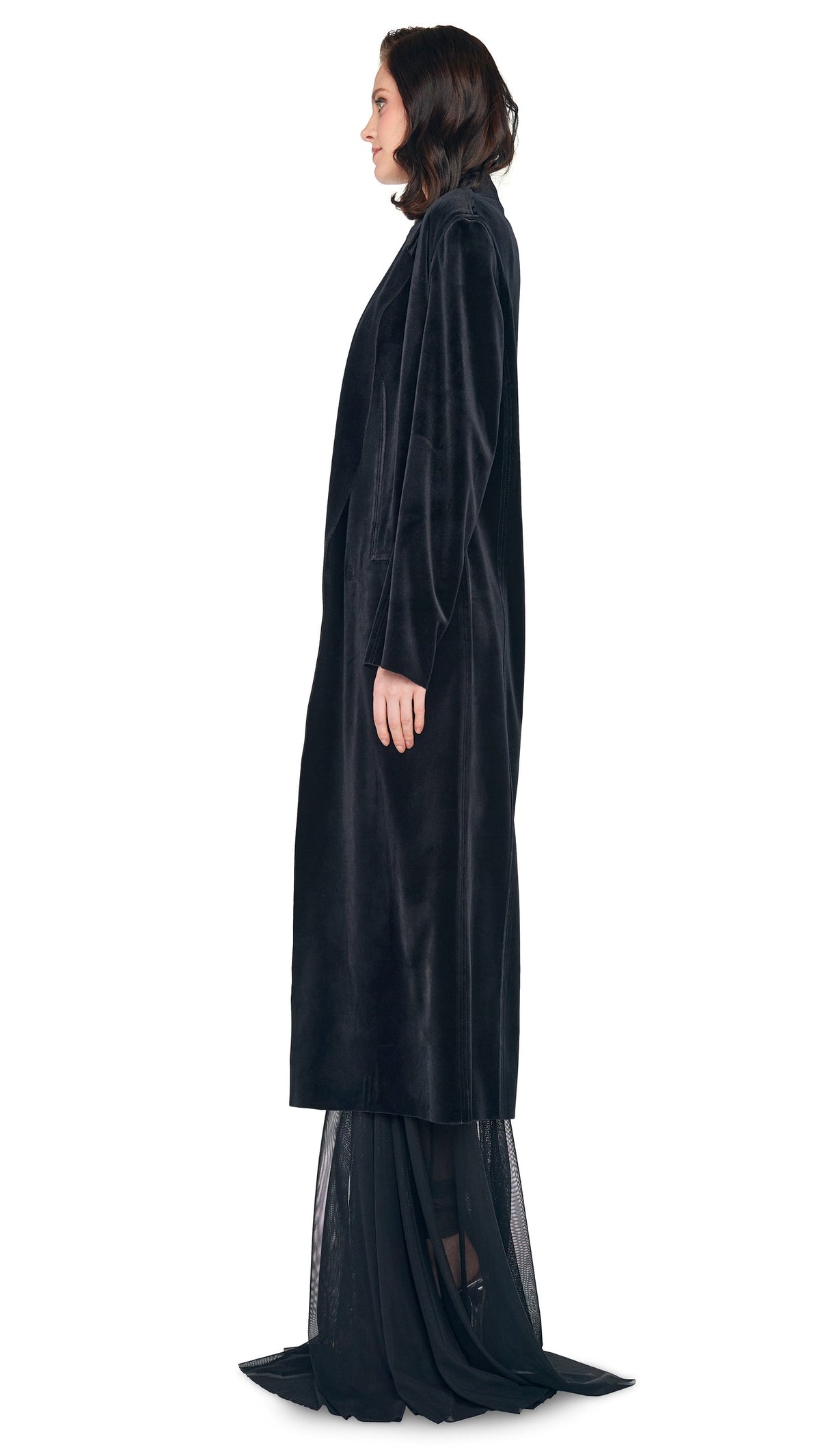 OVERSIZED DOUBLE BREASTED COAT Black | Norma Kamali Women