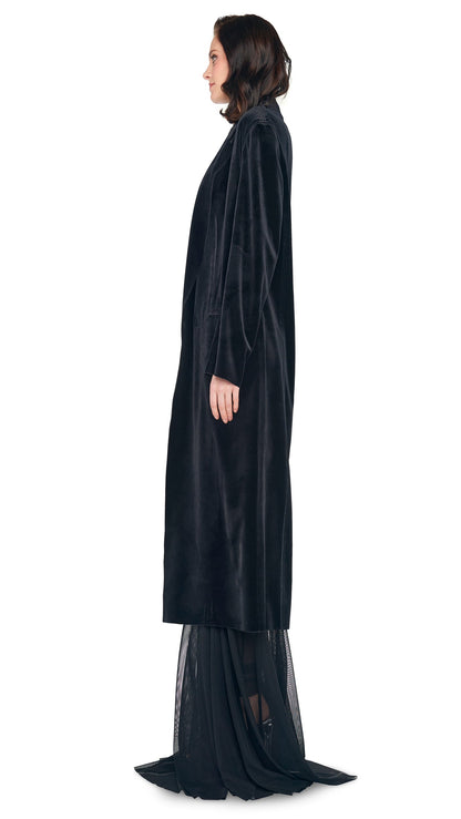 OVERSIZED DOUBLE BREASTED COAT Black | Norma Kamali Women