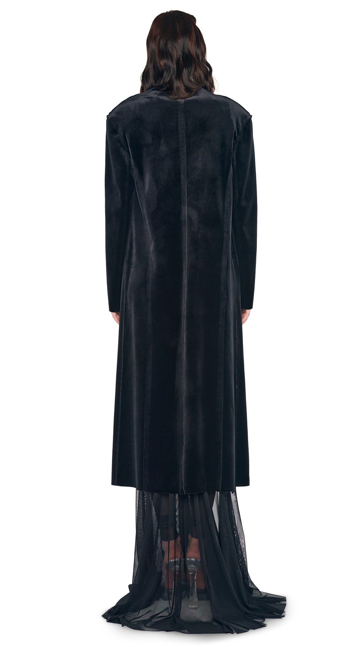 OVERSIZED DOUBLE BREASTED COAT Black | Norma Kamali Women