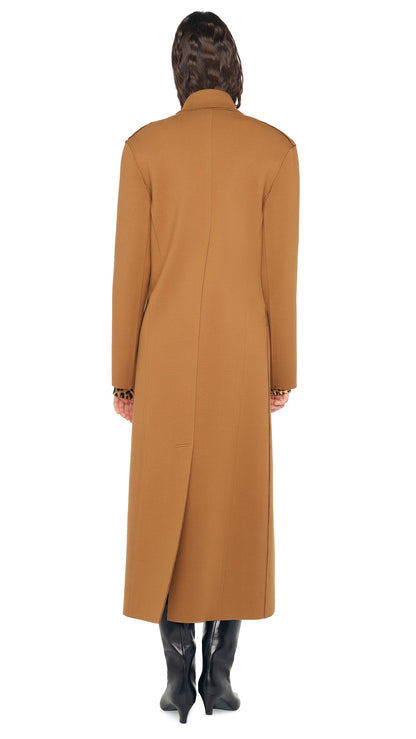 OVERSIZED DOUBLE BREASTED COAT Bronze | Norma Kamali Women