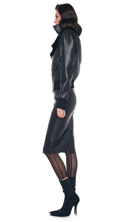 MINI MOTO JACKET Black | Norma Kamali Women