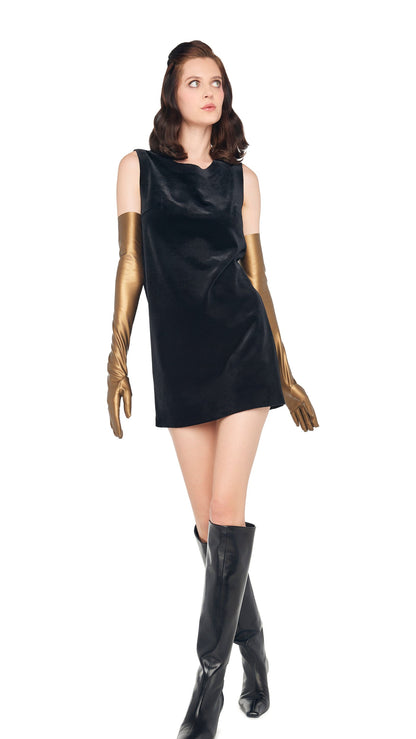 SLEEVELESS MINI DRESS Black | Norma Kamali Women