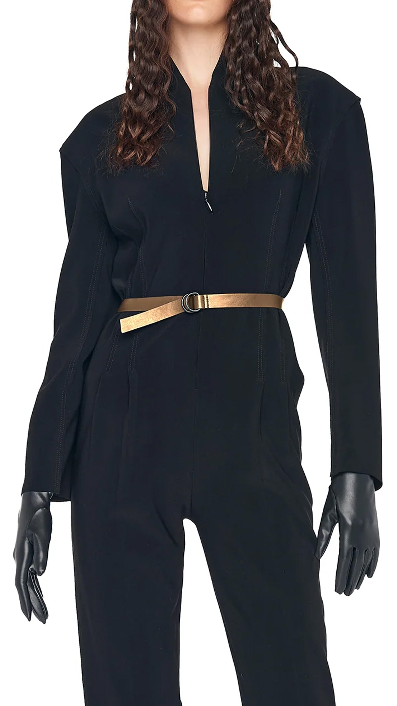 SKINNY BELT Metallic Bronze | Norma Kamali Women