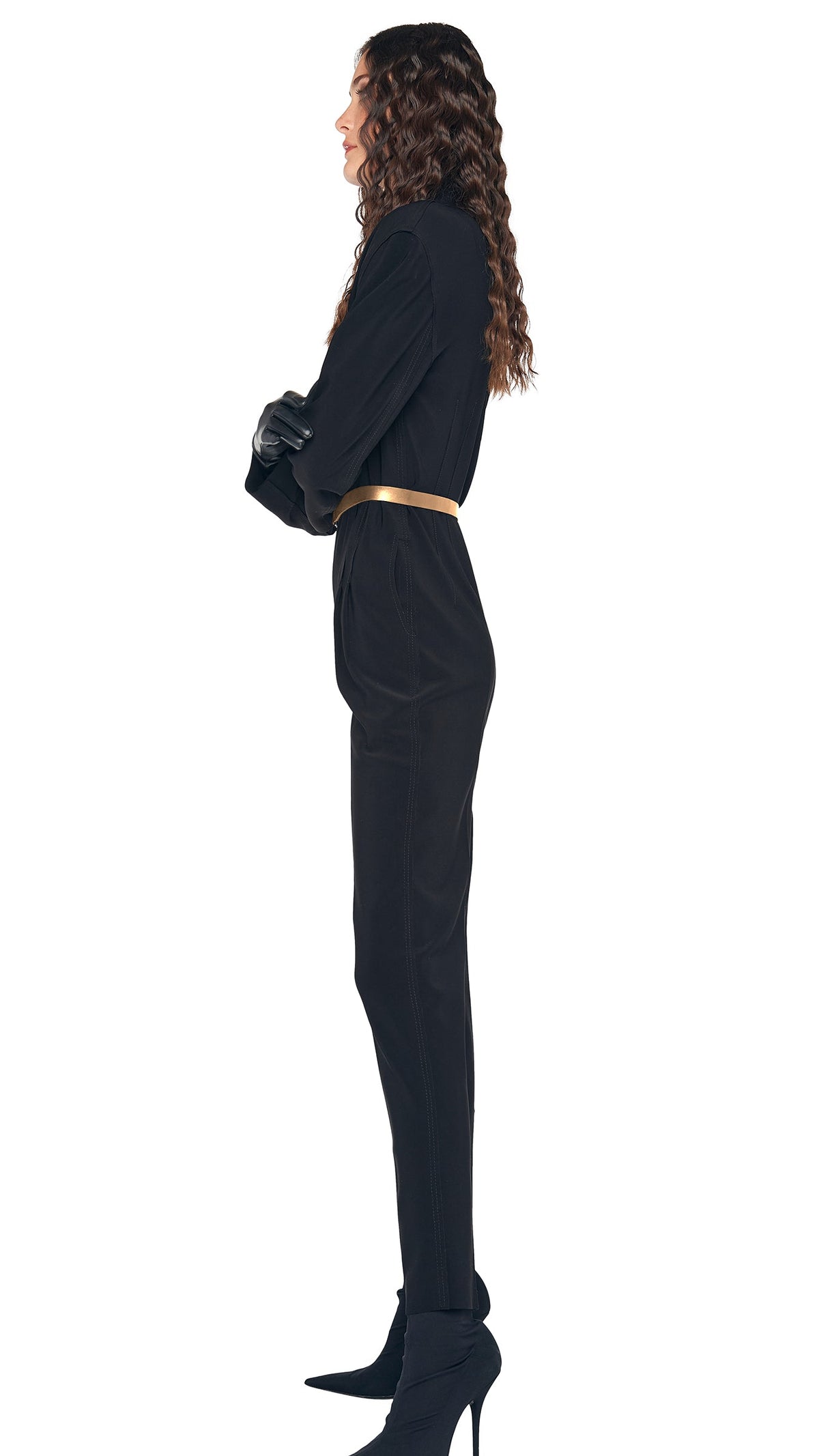 SKINNY BELT Metallic Bronze | Norma Kamali Women