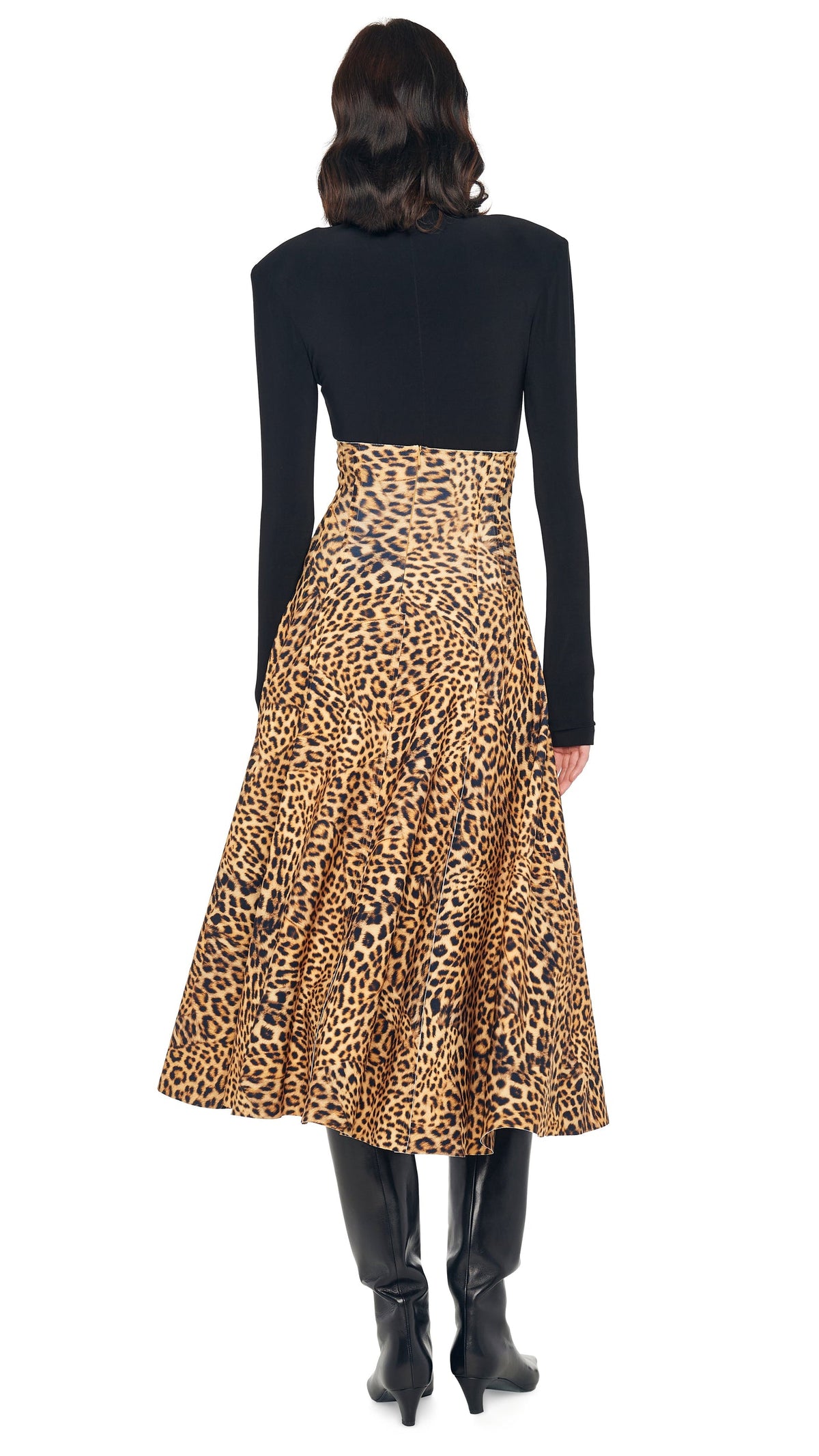 GRACE SKIRT Cheetah Patch | Norma Kamali Women