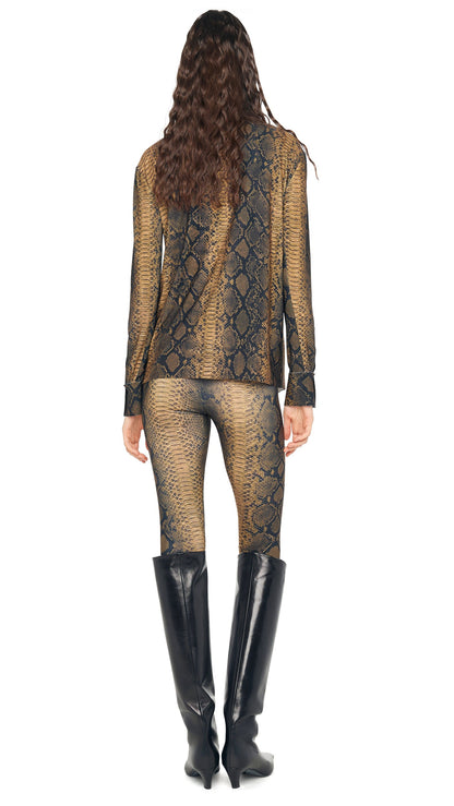 CROPPED LEGGING W/O WAISTBAND Python | Norma Kamali Women