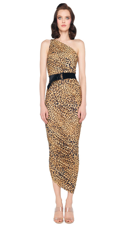 DIANA GOWN XL Cheetah Patch | Norma Kamali Women