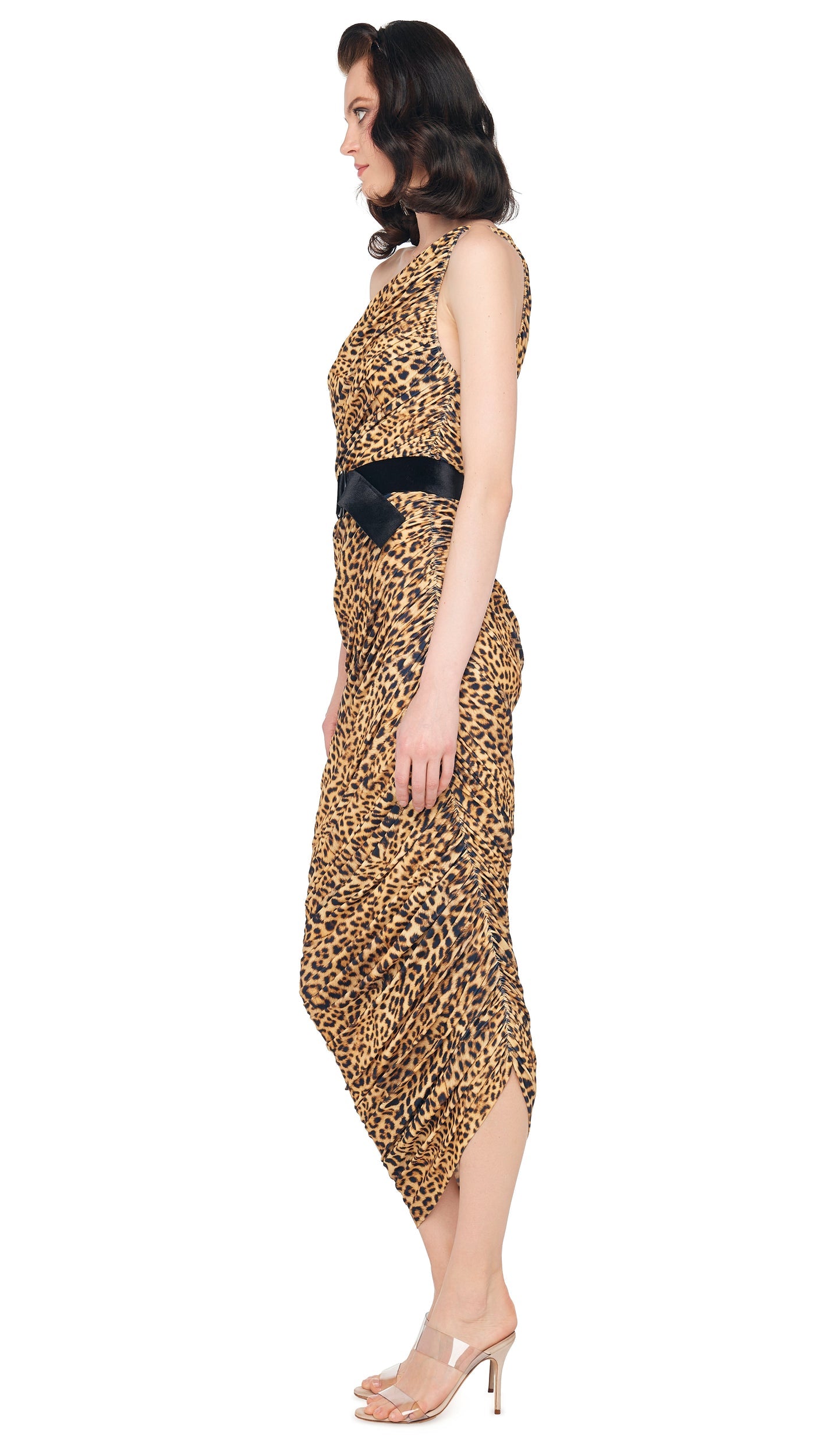 DIANA GOWN XL Cheetah Patch | Norma Kamali Women