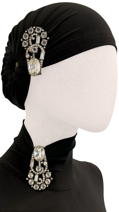 PAIR OF ORIGINAL EISENBERG SIGNED ART DECO FUR CLIP, HAT PIN, OR BROOCH CIRCA 1930s - 1940s  | Norma Kamali Women