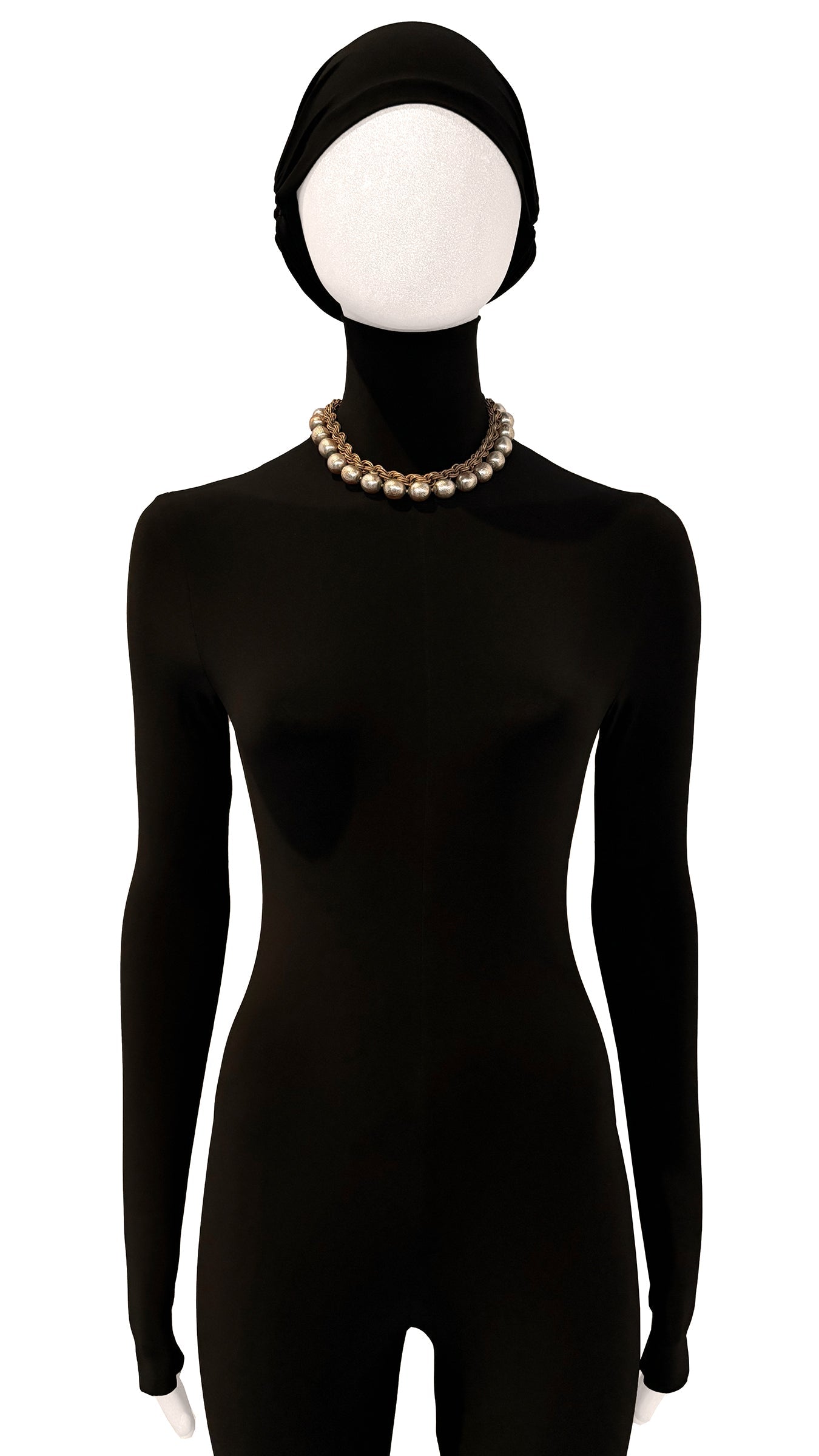 MIRIAM HASKELL PEARL/BRASS CHAIN NECKLACE  | Norma Kamali Women