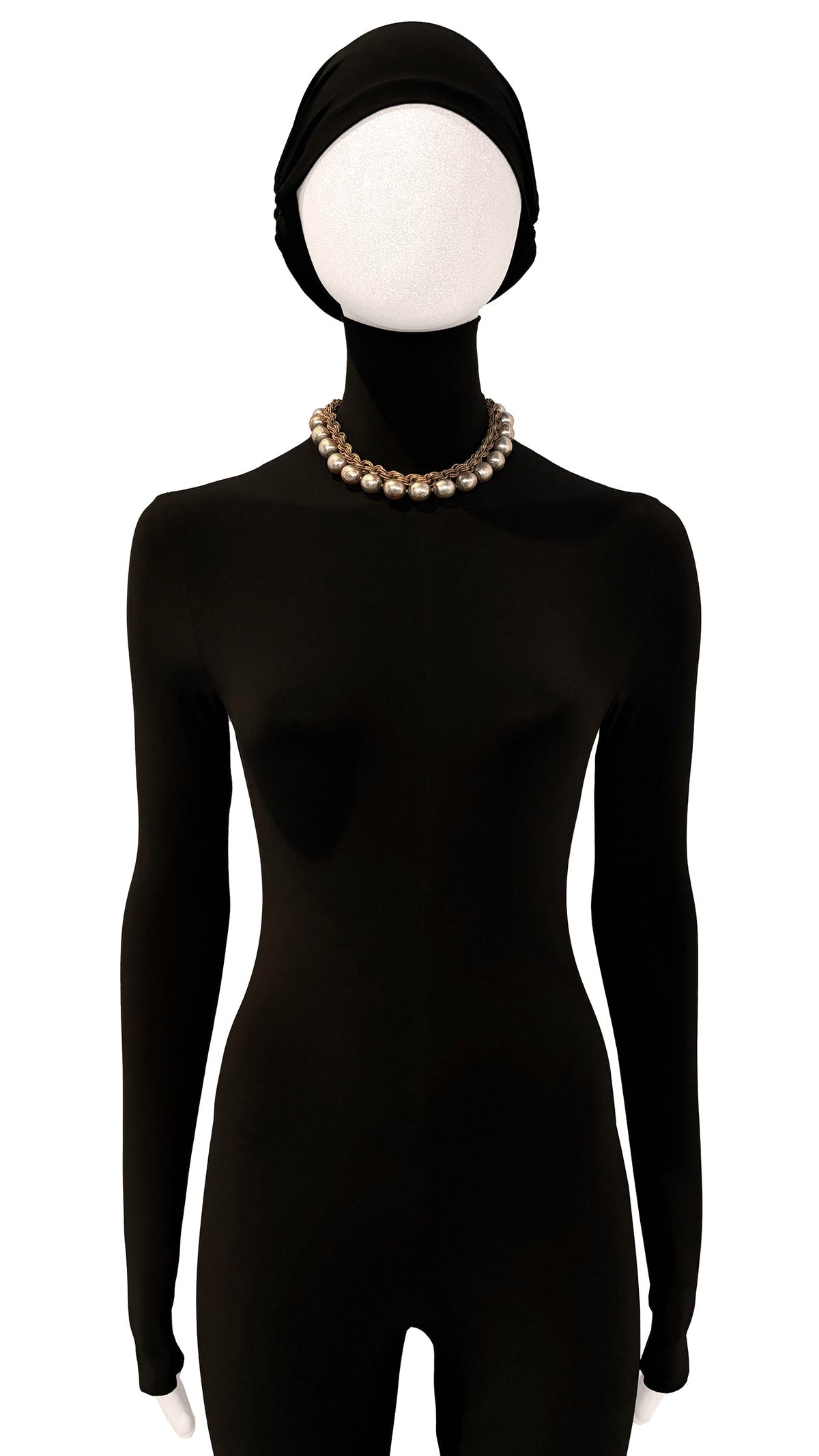 MIRIAM HASKELL PEARL/BRASS CHAIN NECKLACE  | Norma Kamali Women